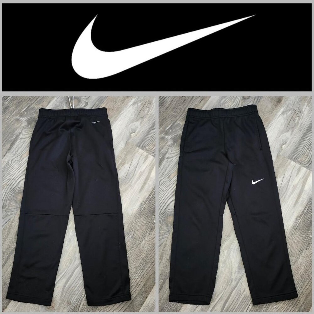 Nike Therma-Fit Black Pants wide leg youth size Small